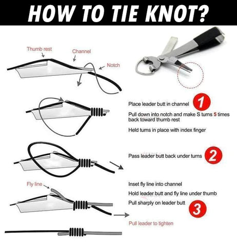 QUICK KNOT TOOL - PROFESSIONAL KNOT IN SECONDS
