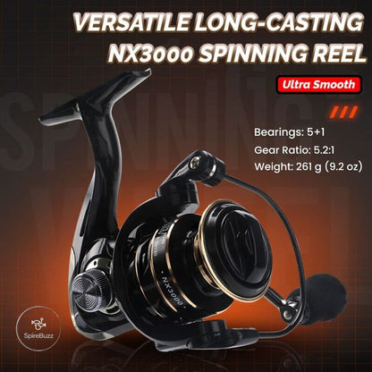Spirebuzz™ ApexHunter Telescopic Fishing Rod + Reel Combos
