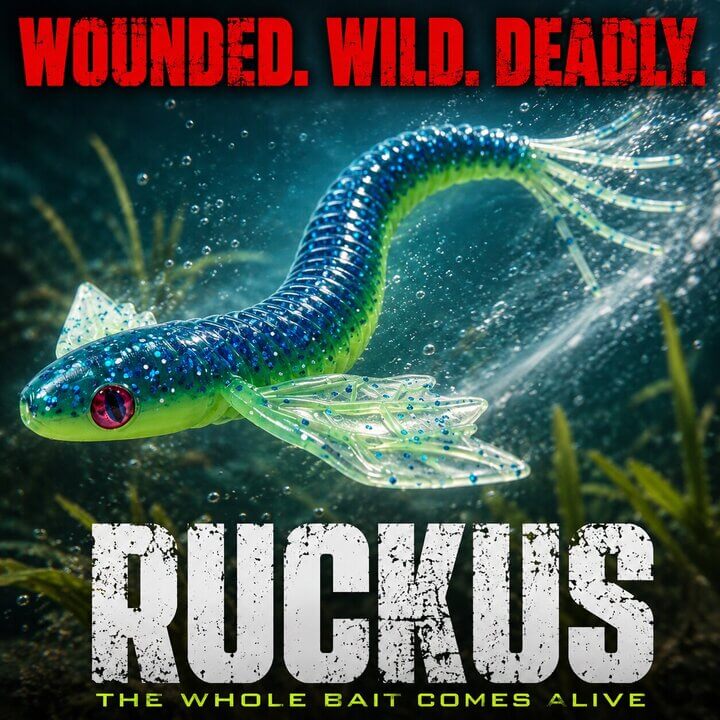 SpireBuzz Ruckus 12-Pack Soft Swimbaits