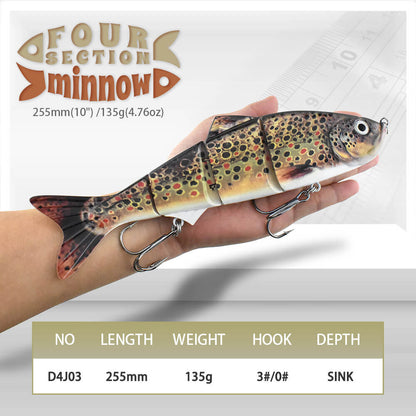Spirebuzz™ Giant Minnow Lifelike Swimbait