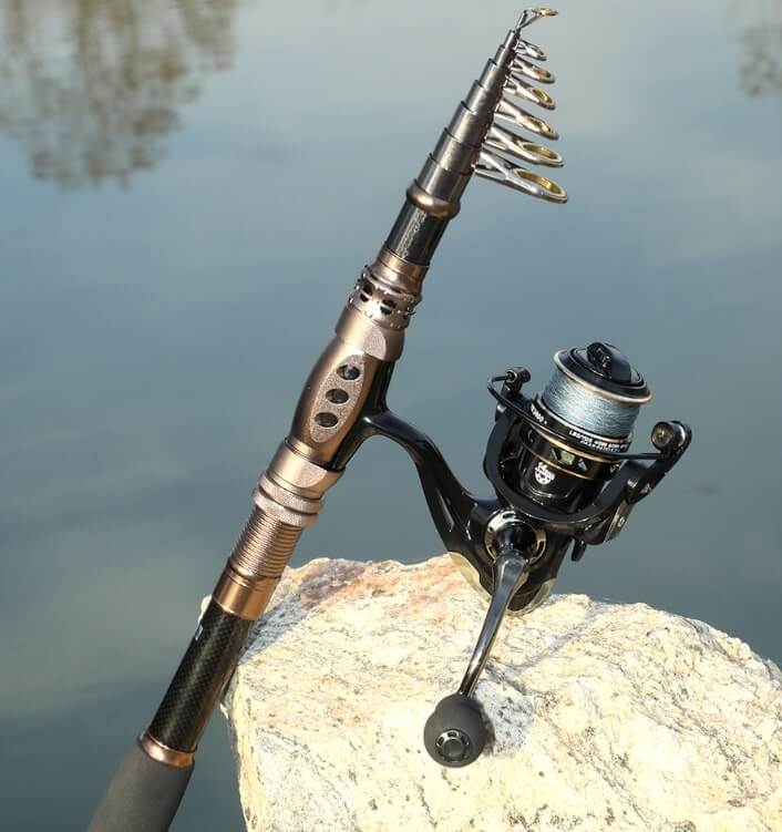 Spirebuzz™ ApexHunter Telescopic Fishing Rod + Reel Combos