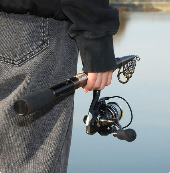 Spirebuzz™ ApexHunter Telescopic Fishing Rod + Reel Combos