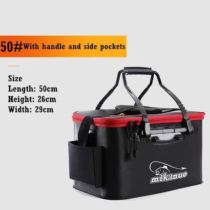 EVA Portable Fishing Bag Folding Thicken Live Fishing Box Tank Bucket (FREE OXYGEN PUMP) - SpireBuzz