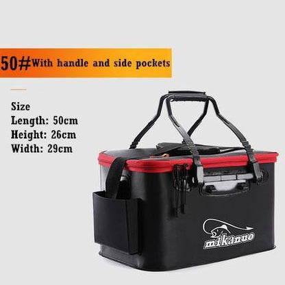 EVA Portable Fishing Bag Folding Thicken Live Fishing Box Tank Bucket (FREE OXYGEN PUMP) - SpireBuzz
