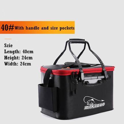 EVA Portable Fishing Bag Folding Thicken Live Fishing Box Tank Bucket (FREE OXYGEN PUMP) - SpireBuzz