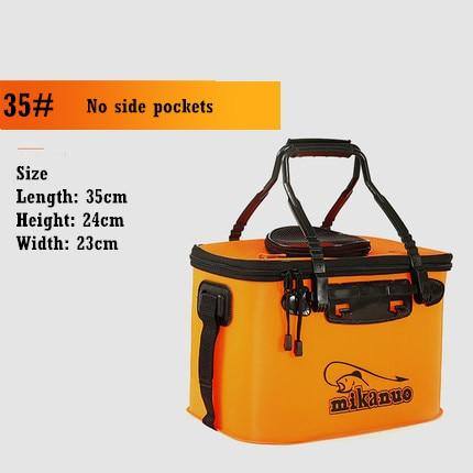 EVA Portable Fishing Bag Folding Thicken Live Fishing Box Tank Bucket (FREE OXYGEN PUMP) - SpireBuzz