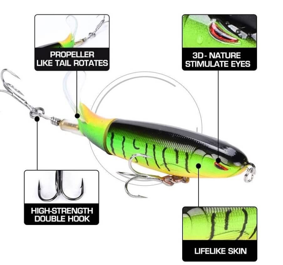 FLOATING ROTATING TAIL LURES HARD BAIT - SpireBuzz