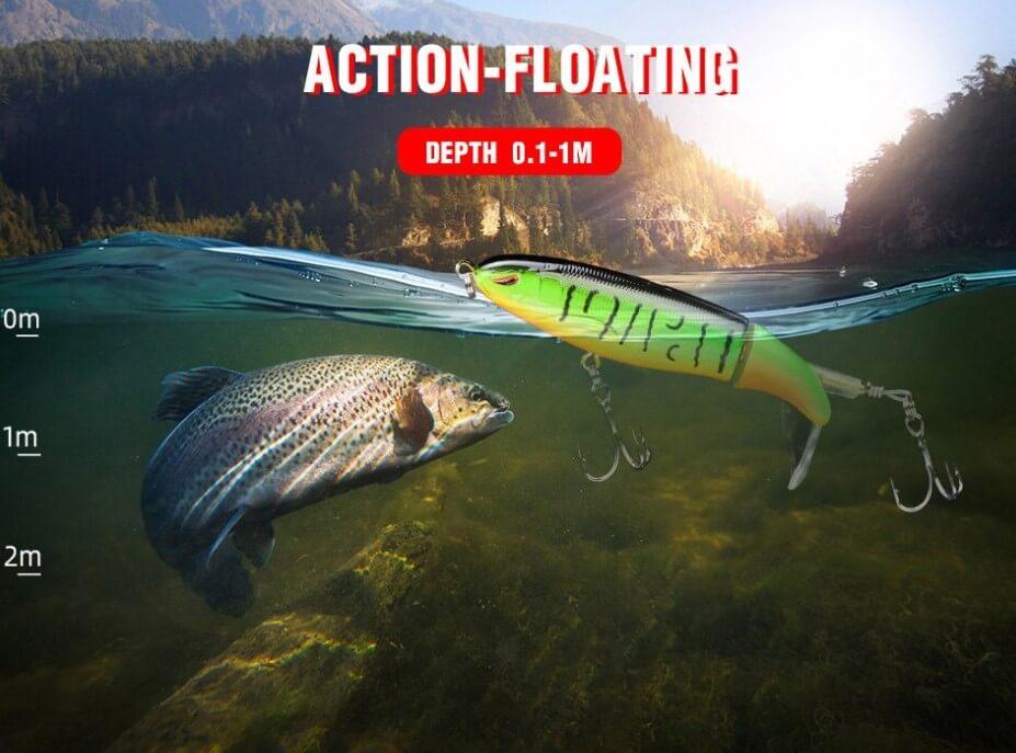 FLOATING ROTATING TAIL LURES HARD BAIT - SpireBuzz
