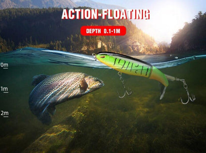 FLOATING ROTATING TAIL LURES HARD BAIT - SpireBuzz