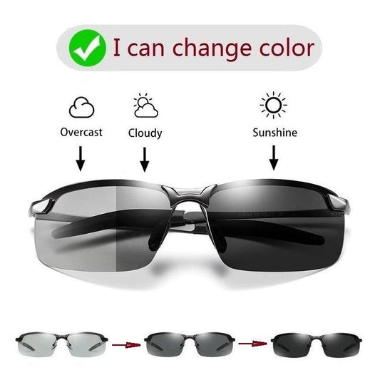 PHOTOCHROMIC SUNGLASSES WITH POLARIZED LENS - SpireBuzz
