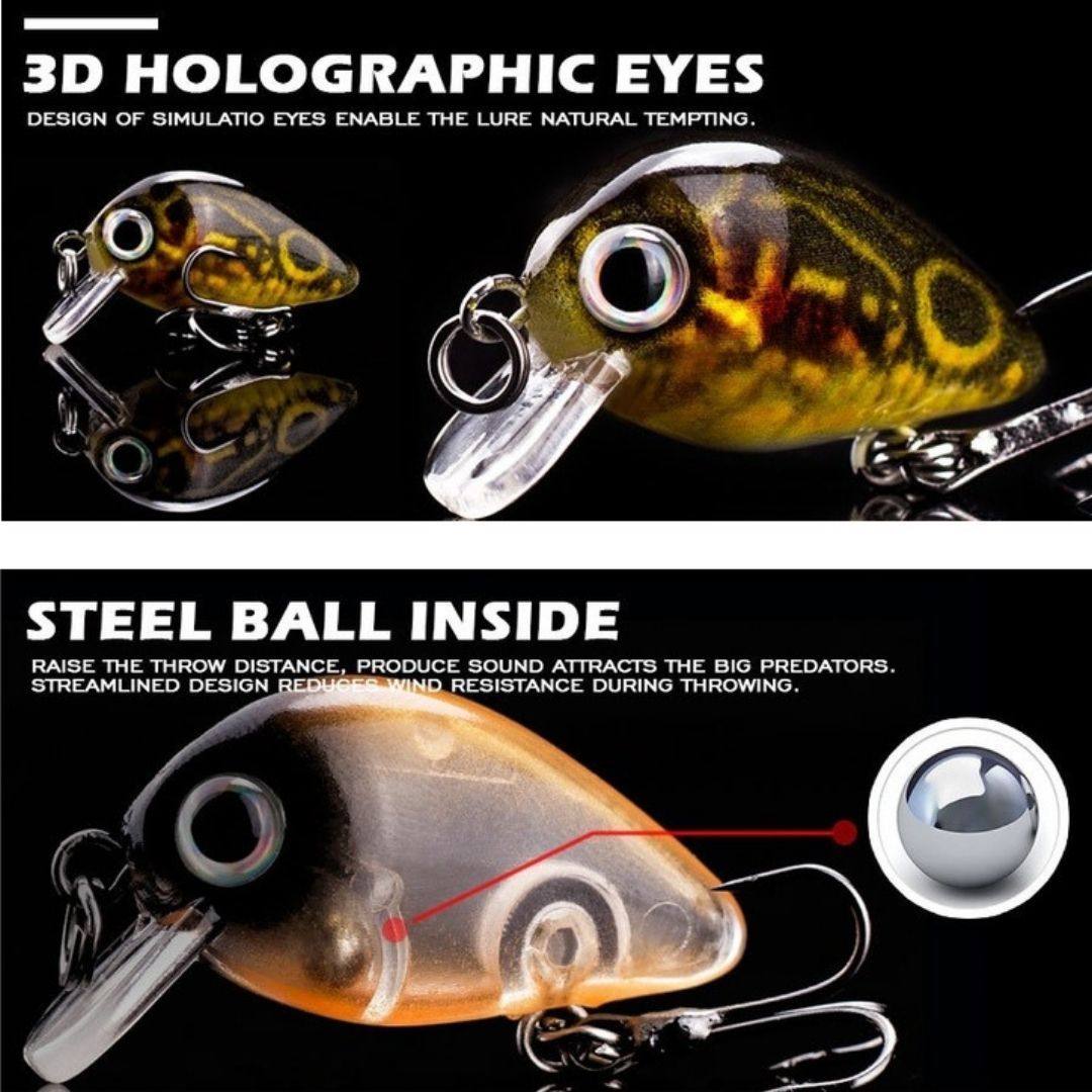 SpireBuzz™ Micro Crankbaits Fishing Lure