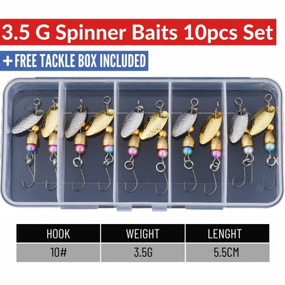 SpireBuzz™Spinner Baits 10pcs Set - SpireBuzz