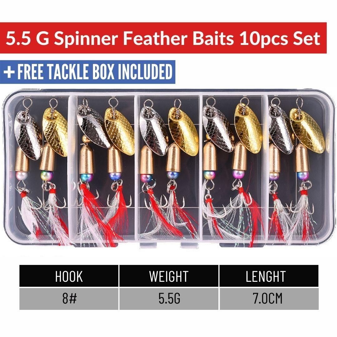 SpireBuzz™Spinner Baits 10pcs Set - SpireBuzz