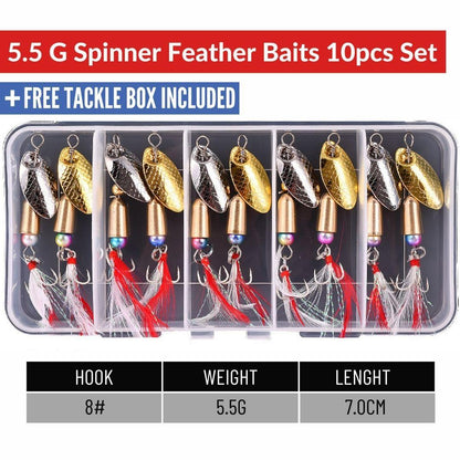 SpireBuzz™Spinner Baits 10pcs Set - SpireBuzz